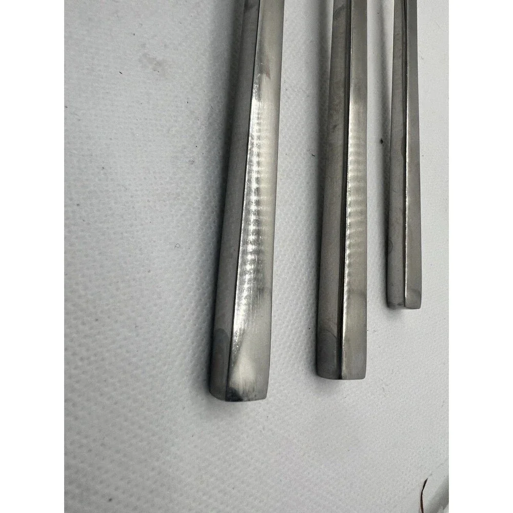 3 Forks Cambridge Stainless dinner & salad unsure of name rectangle heavy 18/8